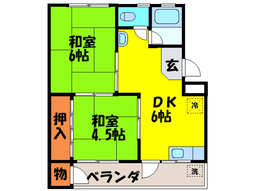 間取図 綾園ハイツ