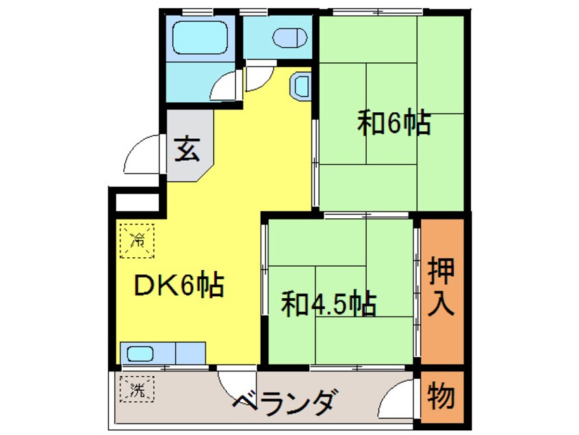 間取図 綾園ハイツ