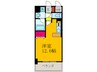 パレ　フル－ル 1Rの間取り