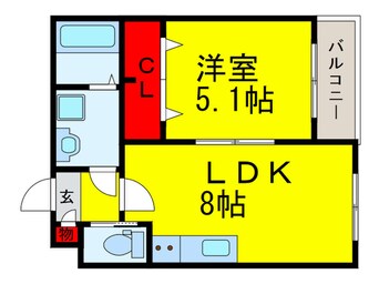 間取図 H-Maison加美正覚寺Ⅴ