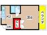 ハイツ山喜 1Kの間取り