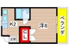 ハイツ山喜 1Kの間取り