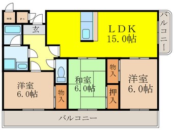 間取図 パークヒル尾崎