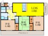 パークヒル尾崎 3LDKの間取り