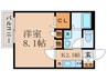 恵盛マンション 1Kの間取り