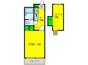 間取図 エステートなかの