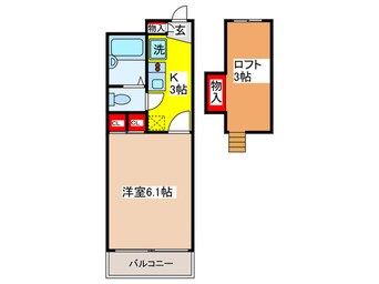 間取図 エステートなかの