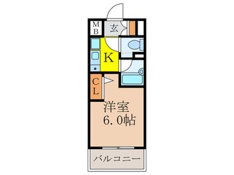 間取図 エスリ－ド新大阪第７