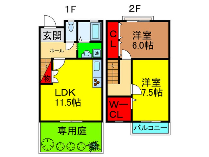 間取図 ルシアコート村野