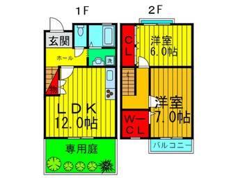 間取図 ルシアコート村野