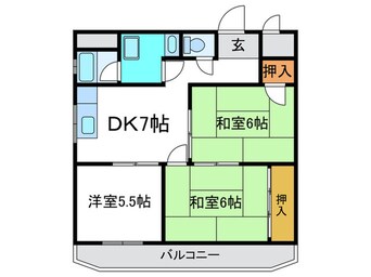 間取図 サンシャト－山本