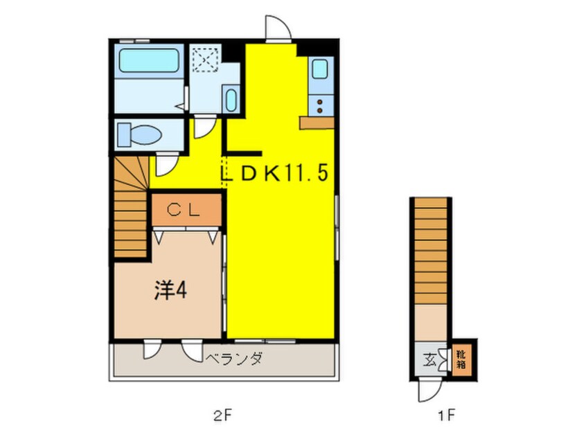 間取図 ManoirⅠ