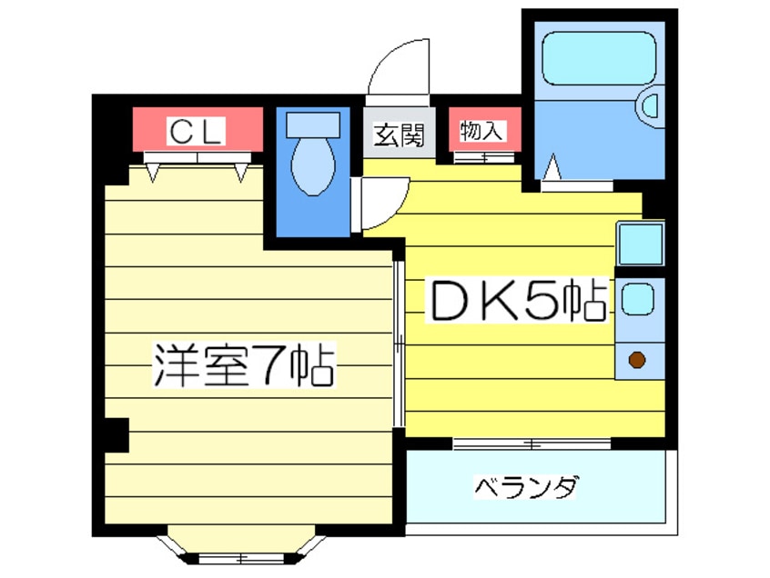 間取図 シテ－ル夕陽ケ丘