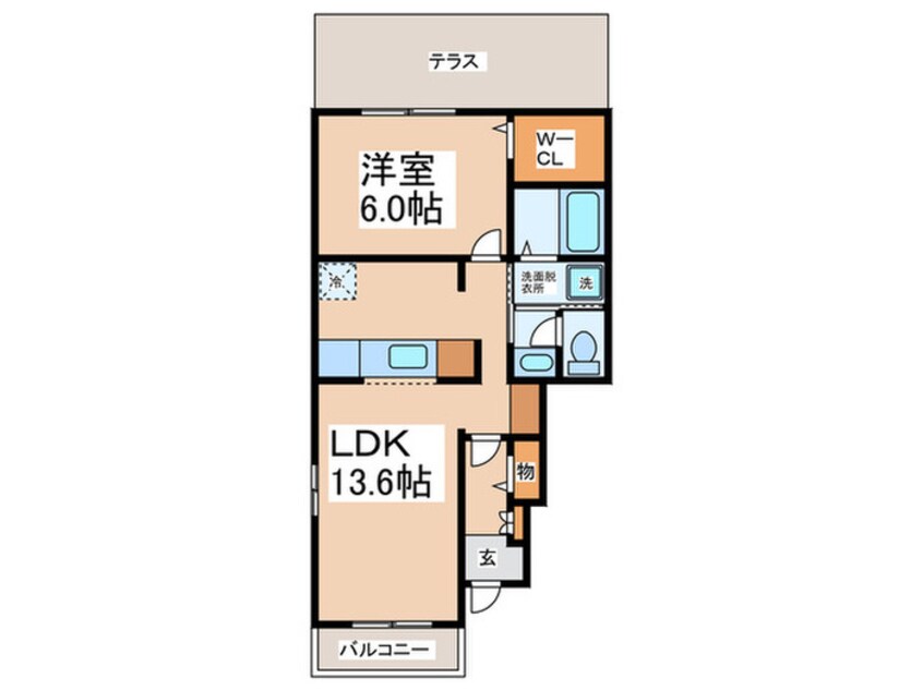 間取図 ウェストリヴァー和泉鳥取