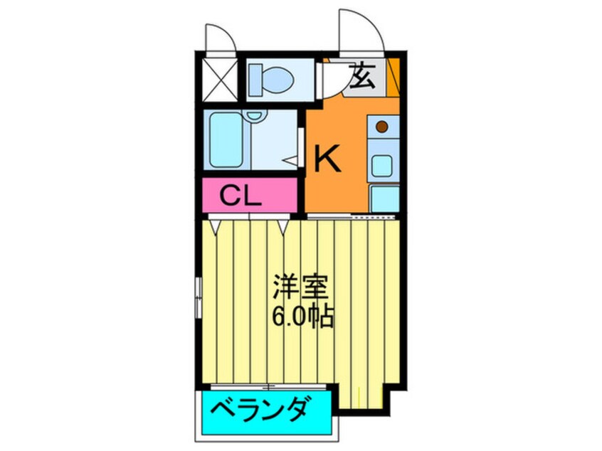 間取図 メルシ－幸 Ⅱ