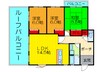 ﾊﾟ-ｸﾋﾙｽﾞくすのき坂第五号棟(6) 3LDKの間取り