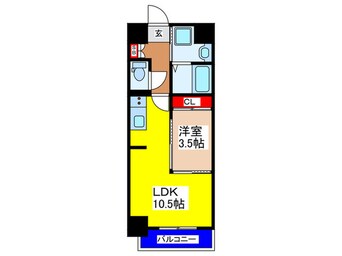 間取図 エグゼ今里