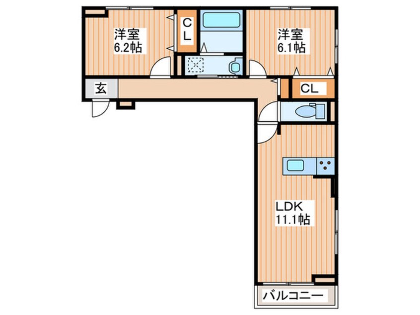 間取図 グレース讃良