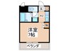 グリ－ンハイツ今津 1Kの間取り