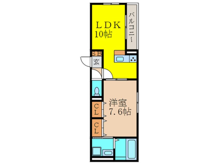 間取図 グレイスコート神戸住吉