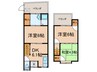 新田島テラスハウス3号 3DKの間取り