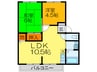 グランドールＥ棟 2LDKの間取り