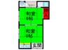 田中文化 2Kの間取り