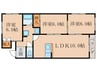 香珠マンション 3LDKの間取り