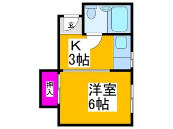 間取図 奥山ハイツＡ、Ｂ