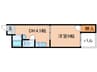 ダンディーＡ 1DKの間取り