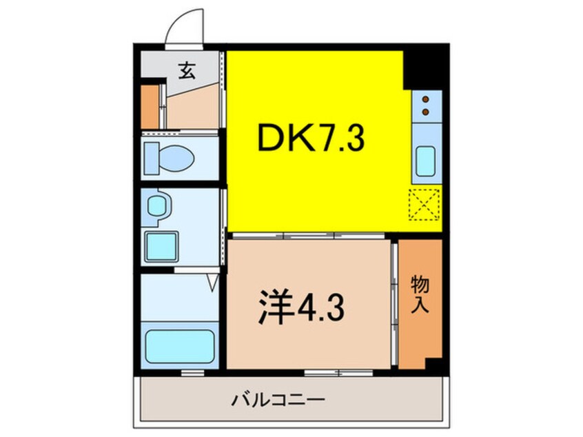 間取図 エンベロップ宝塚