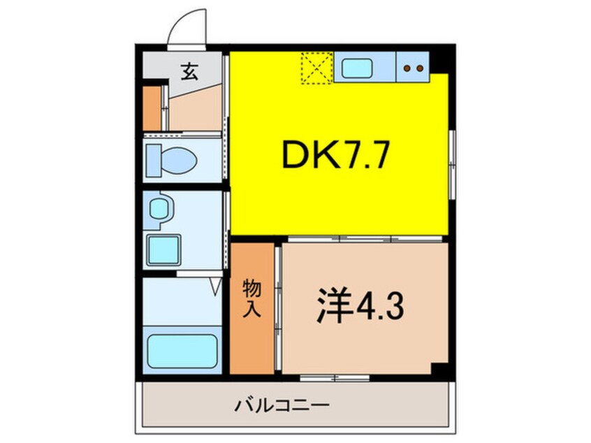 間取図 エンベロップ宝塚