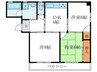 酒井マンション 3DKの間取り