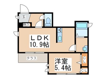 間取図 ShaMaizon Coquelicot