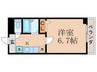 クレ－ル山陵 1Kの間取り