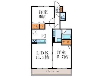 間取図 アモーレ岩倉