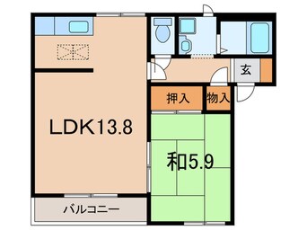 間取図 ファジーアドザックスＢ棟