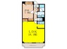 PARK HILLS 新大阪　Oasis 1LDKの間取り