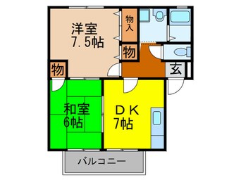 間取図 シャルマン小戸