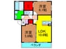 Gｒeen Valley 香里ヶ丘Ｂ棟 2LDKの間取り