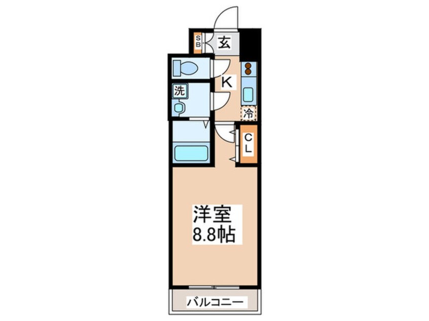 間取図 エスリ－ド福島第５(1102)