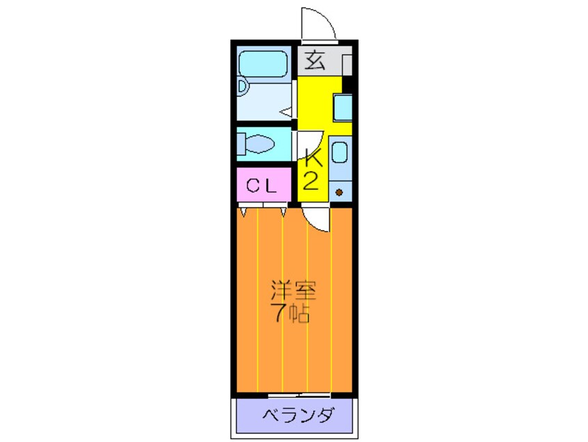 間取図 ビュ－ハイツ楠公