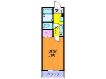 間取図 ビュ－ハイツ楠公