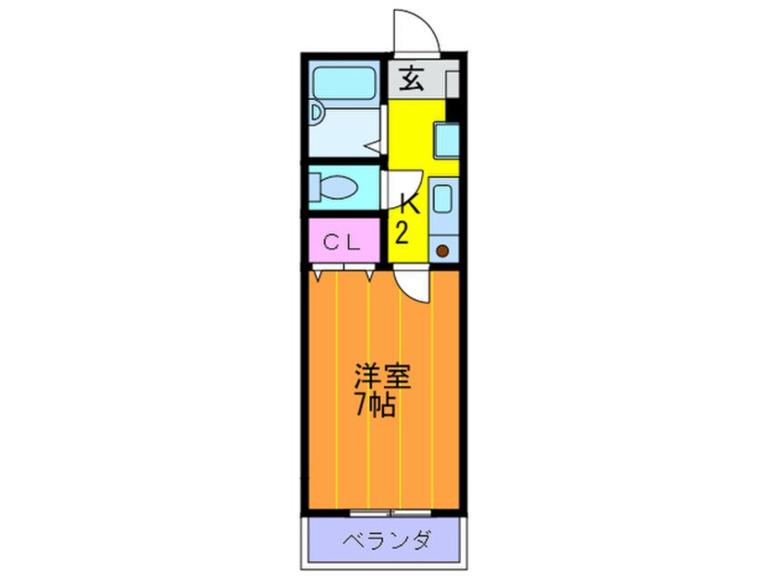 間取図 ビュ－ハイツ楠公