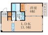 住吉ﾊｲﾂ 1LDKの間取り