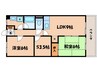 リイツマンション 2LDK+Sの間取り