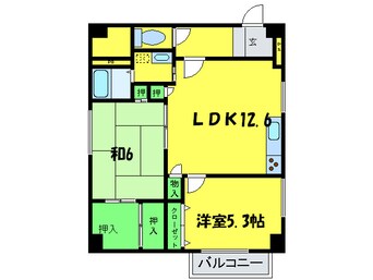 間取図 マスタ－ズエル市之町ビル