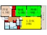 ヴィラ荘園口 3LDKの間取り