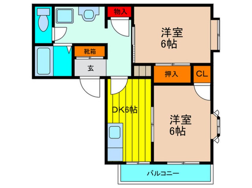 間取図 タウンコート守口Ｂ