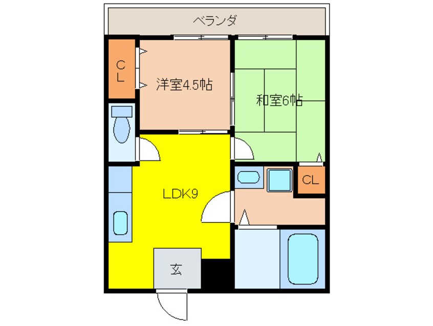間取図 パ－ク大浜